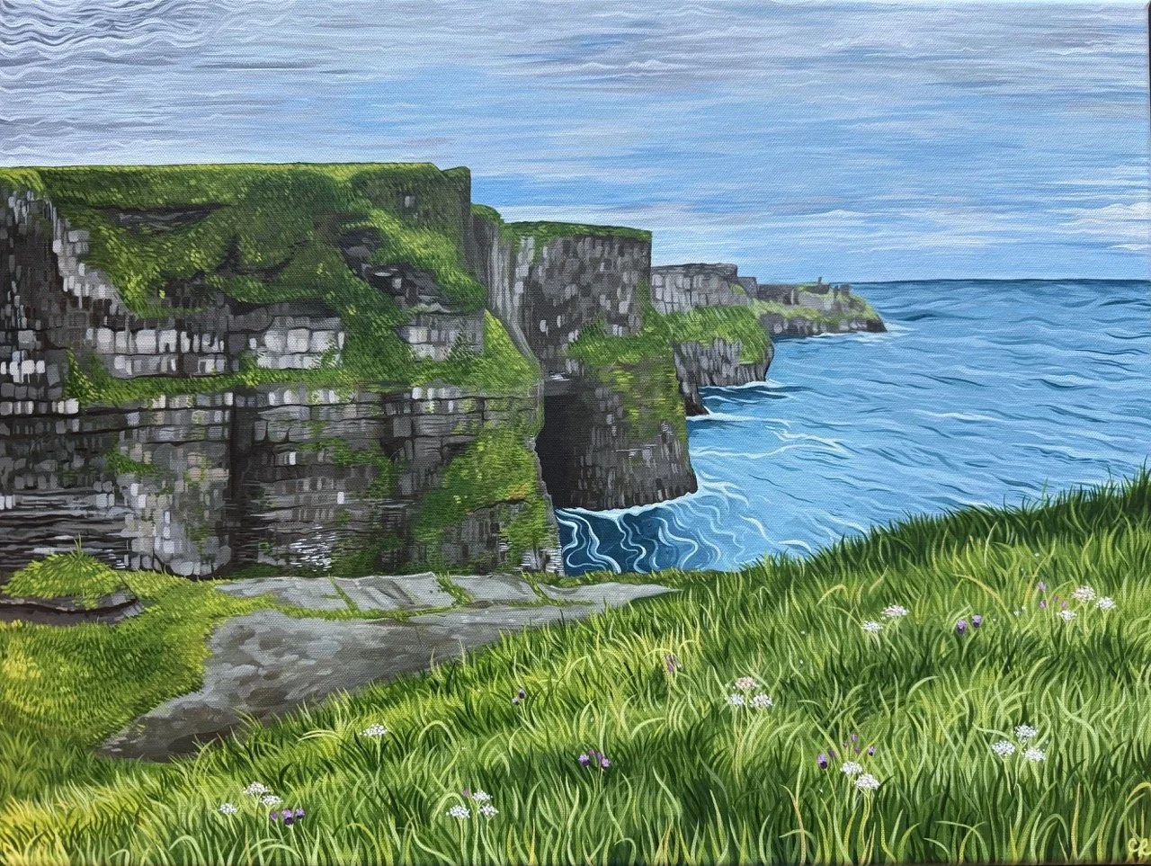 Cliffs of Moher, 2026 - acrylic on canvas
