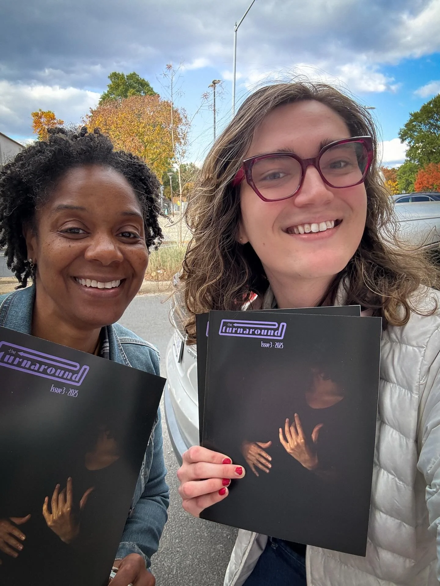 IT&rsquo;S HERE! Look at Jess and Lyla&rsquo;s happy faces! Issue 3 now available for shipping via StrangeWomanRecords dot com, link in bio. More info on local sales ASAP! We ❤️ our city, our readers, and all of you who support us!