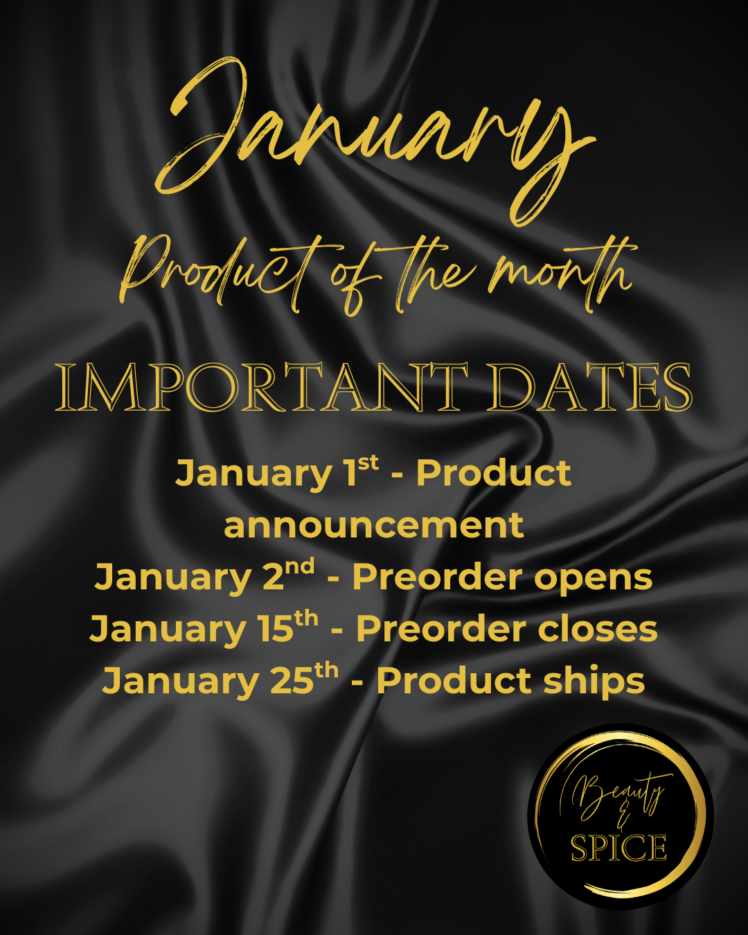 January Product of the Month