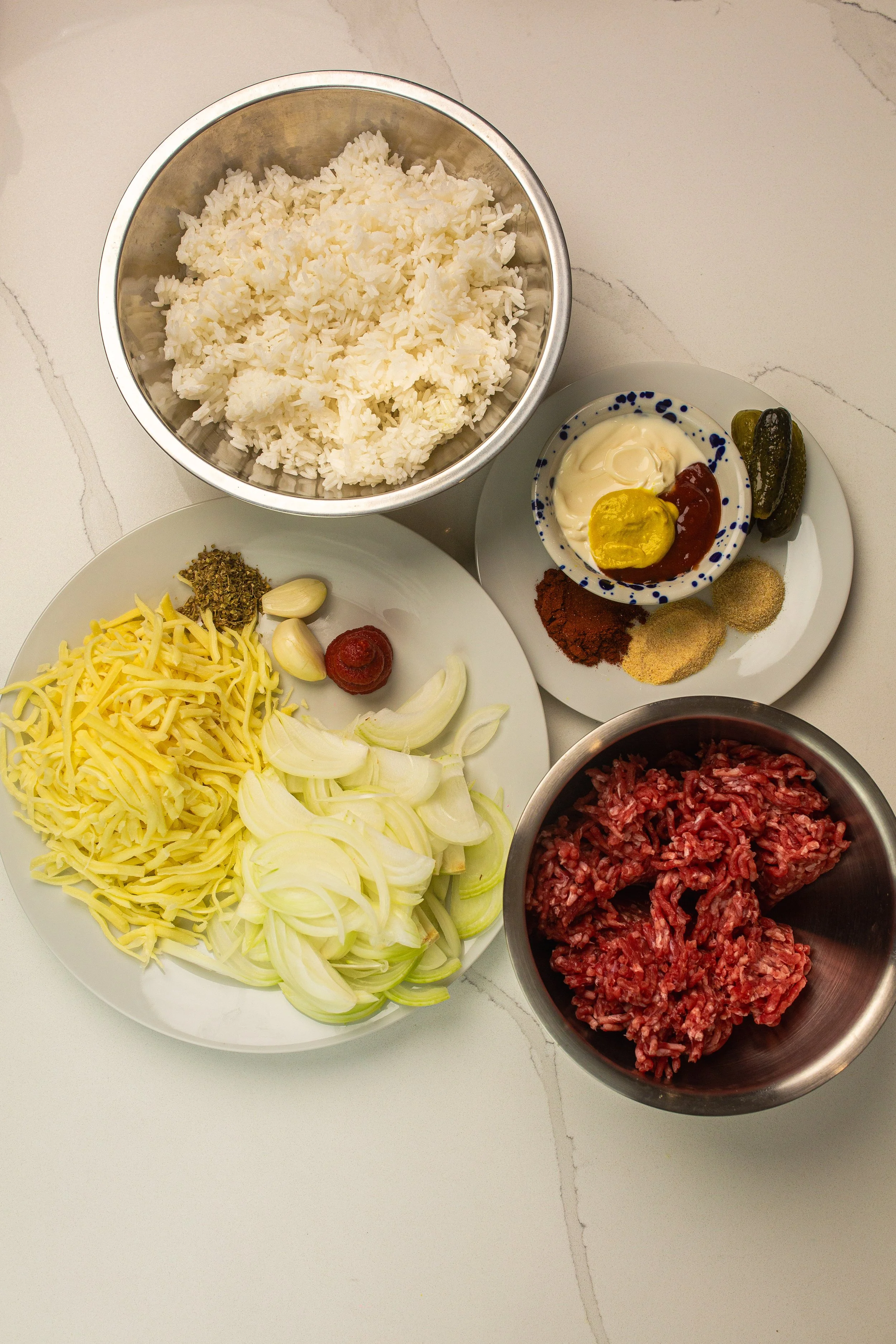 Cheeseburger Rice Bake — Ismat Awan