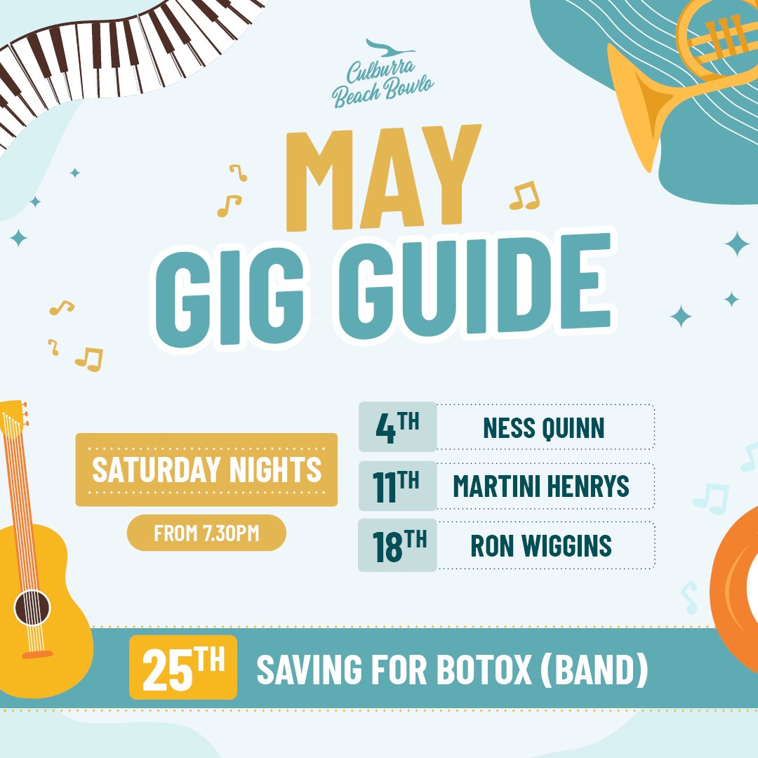 Check out our May Gig Guide 🎤🎼