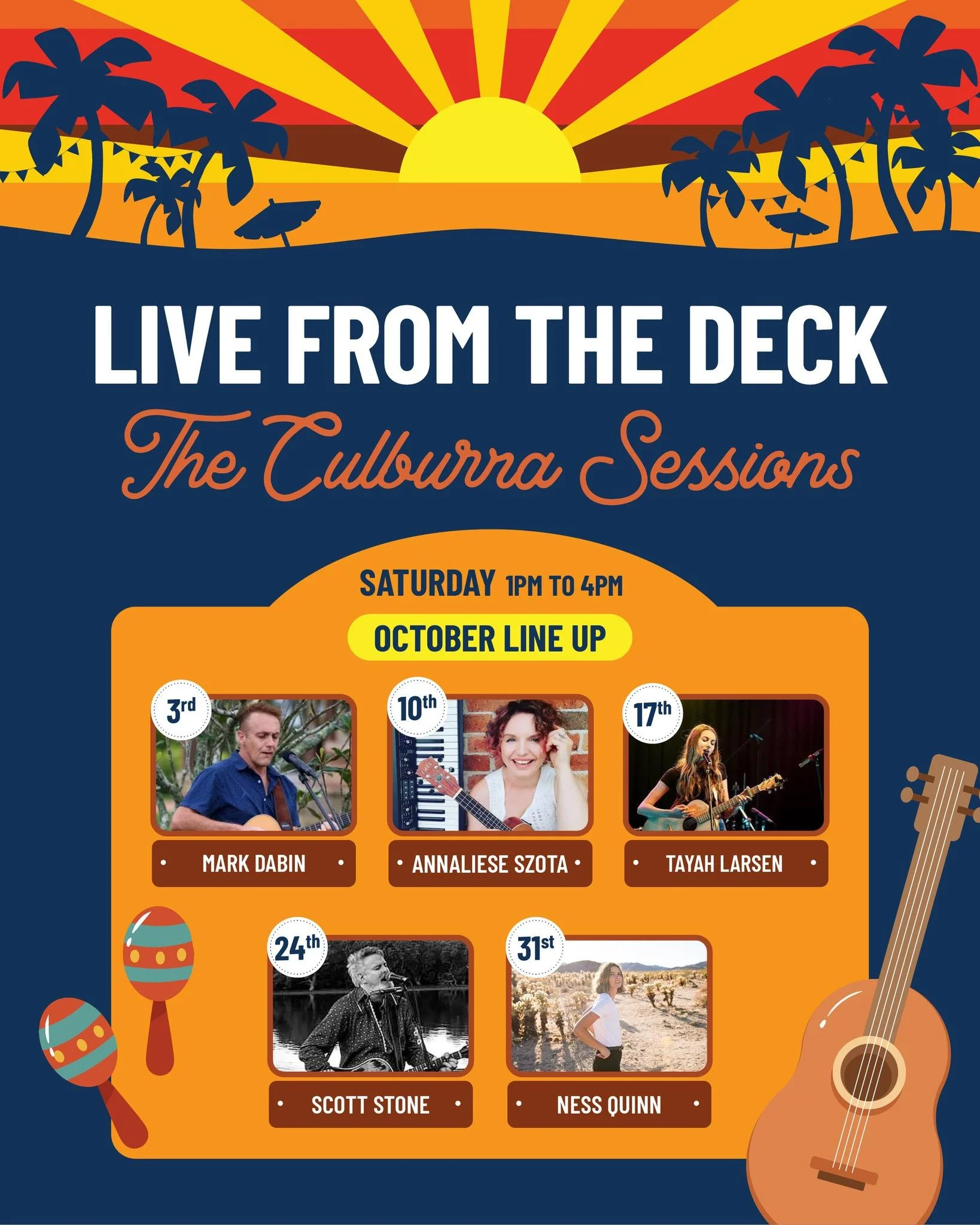 ☀️🎶 SATURDAY SESSIONS ARE CALLING!

Annaliese Szota is live on the deck this Saturday, bringing the tunes from 1pm&ndash;4pm.

Round up the crew, grab a bite and a cold one, and kick back for another afternoon of live music at the Bowlo.

📅 Saturda