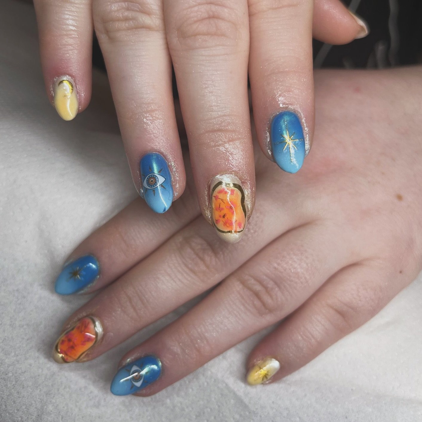 #thirdeye #biab #propress #buildergelnails #themanicurecompany #summervibes☀️ nails by Kayla