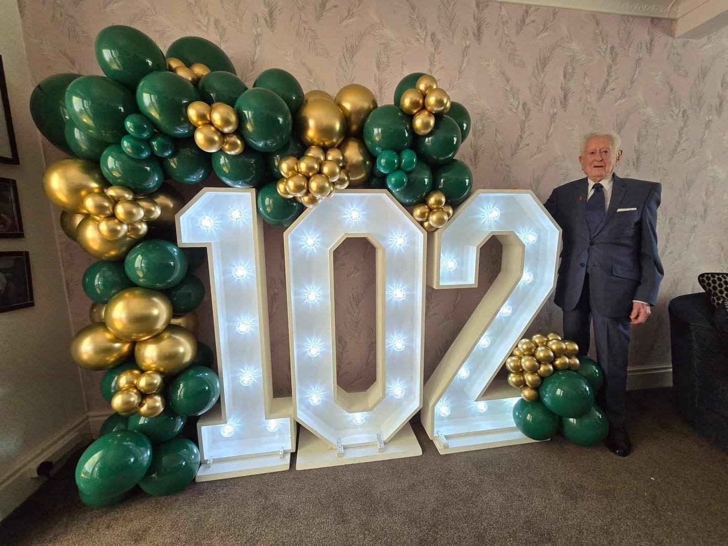 OUR BIGGEST BIRTHDAY YET!! 

We hope you had a fab day James! 

If you have a fiend or relatives birthday coming up that can beat this or even over 100 - get in touch today! We will help them celebrate in style with our light up numbers&hellip;Free o
