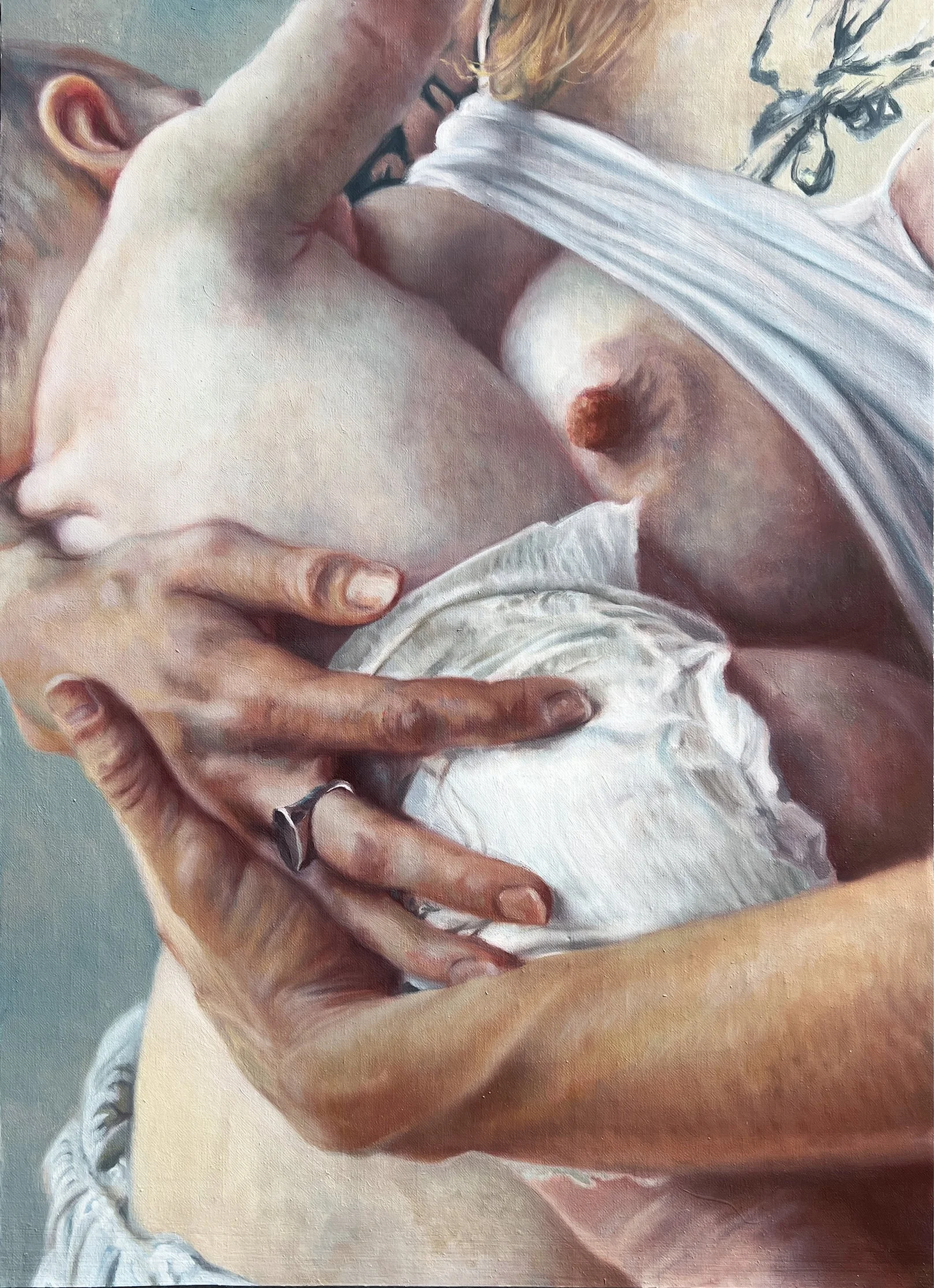 Bound State II, oil on linen