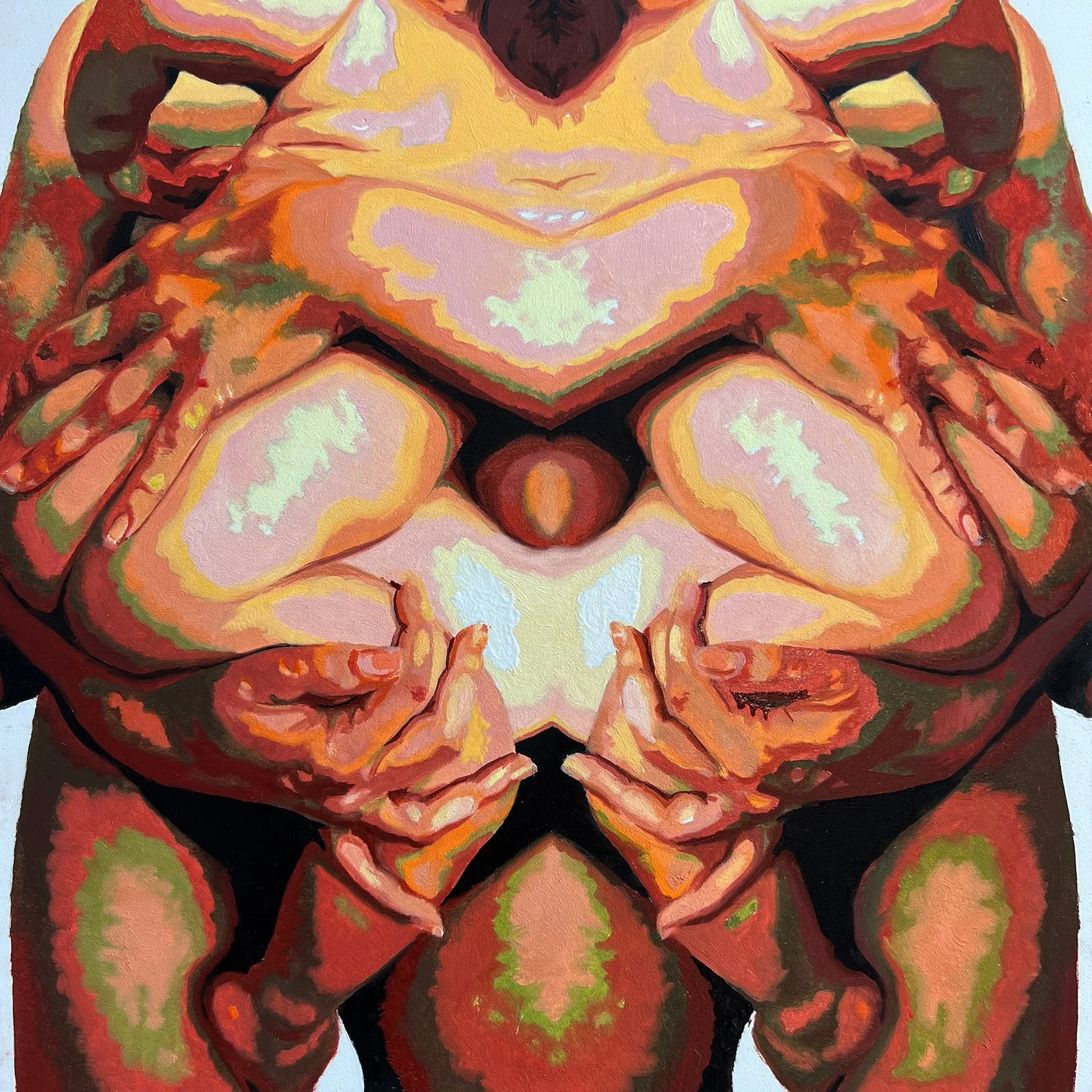 Entanglement, 2023, Oil on panel, 10 x 10”