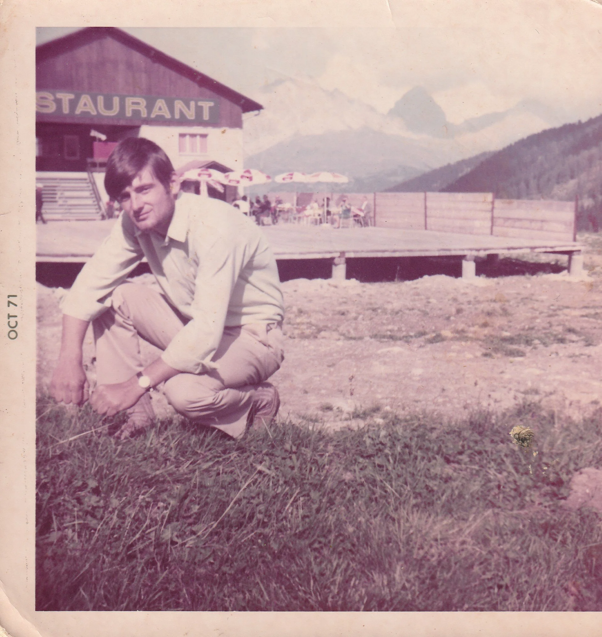 Gojko u Švicarskoj 26. 10. 1971.