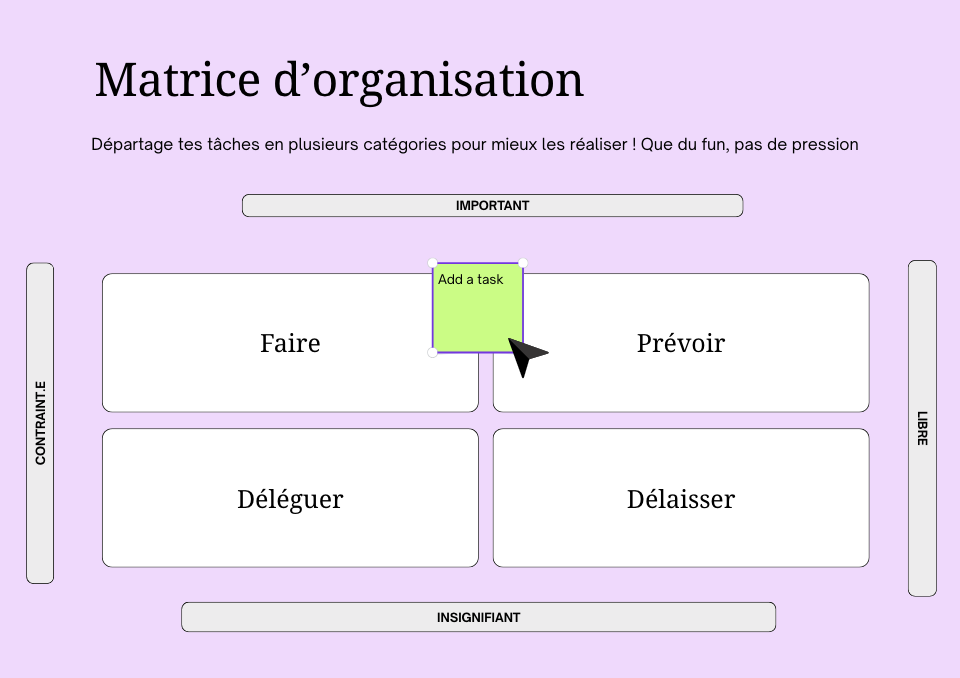 Matrice d'organisation