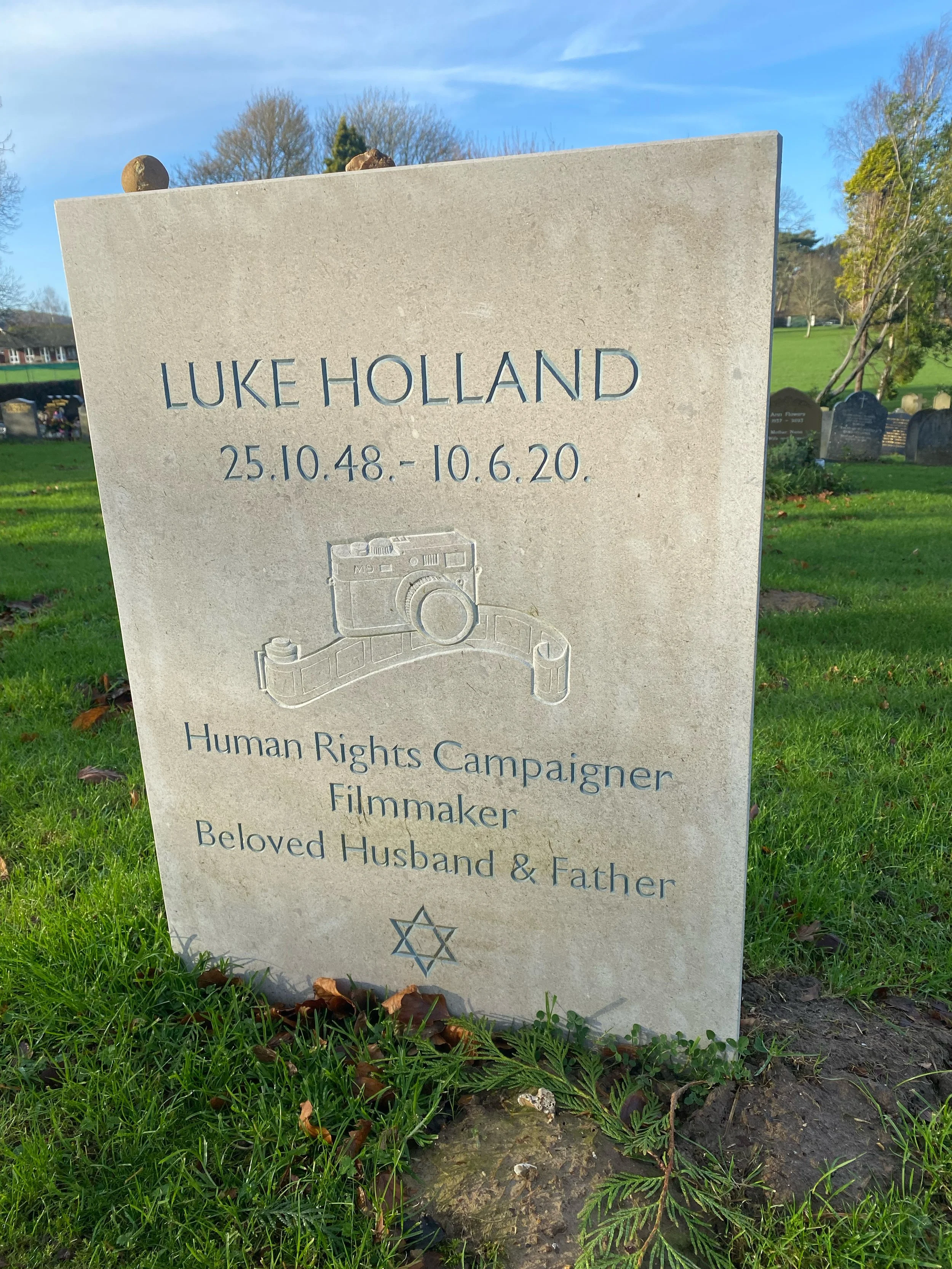 More lettercarving and memorials here!