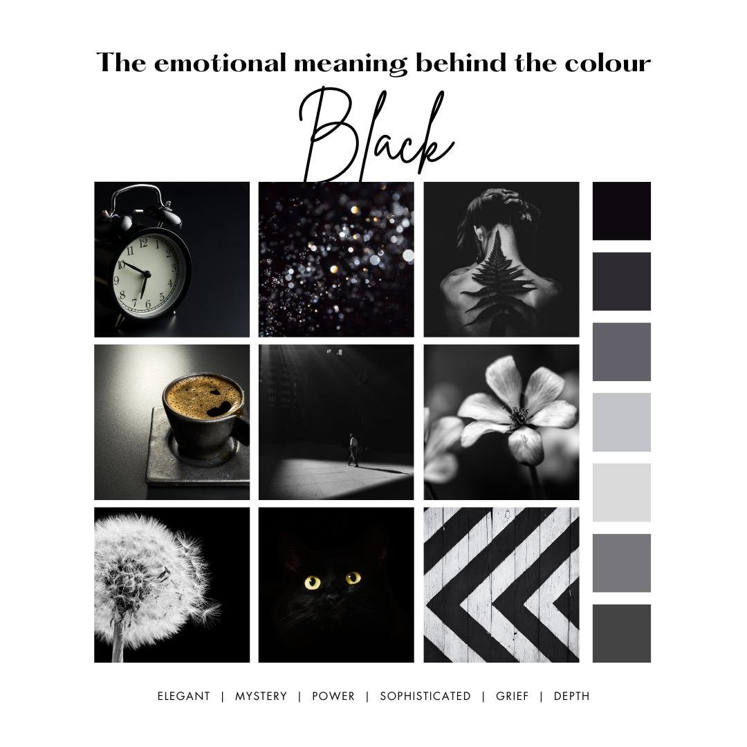 Black: a colour as deep as the night and as essential as shadows in art. It's the hue of elegance, mystery, and infinite possibilities. Discover the depth and versatility of black in our latest exploration. 🖤 #ColourStory #MeaningOfBlack #EleganceIn
