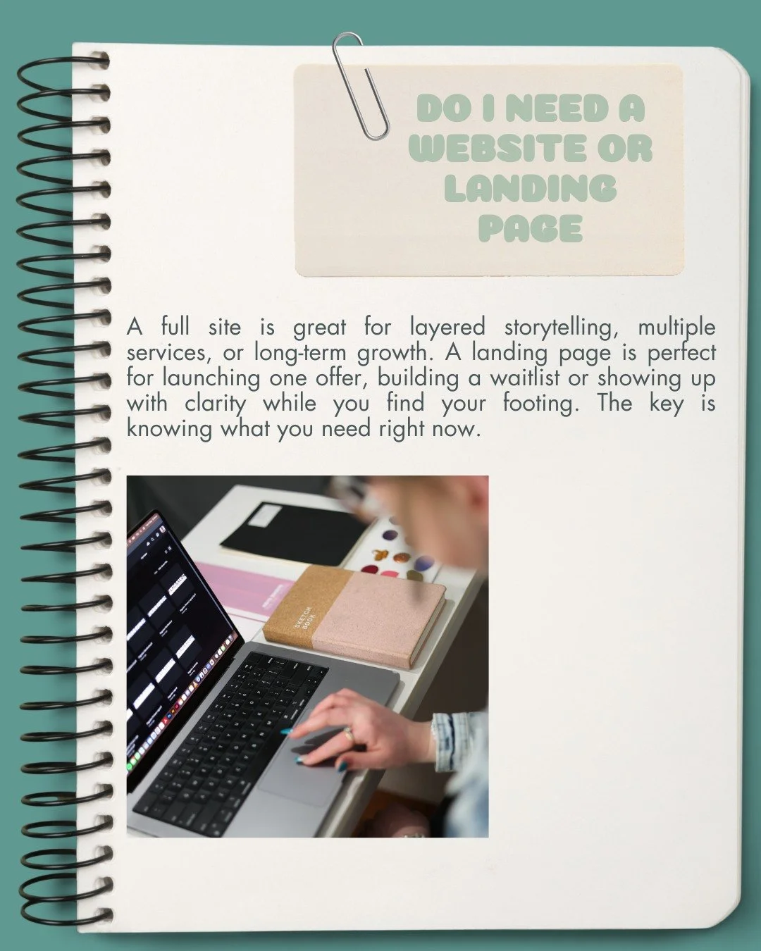 Do you need a full website&hellip; or just a landing page?

Most people think the answer is obvious, but it&rsquo;s usually not. And honestly? You don&rsquo;t need to guess your way through it.

A **full website** is perfect if you&rsquo;re telling a