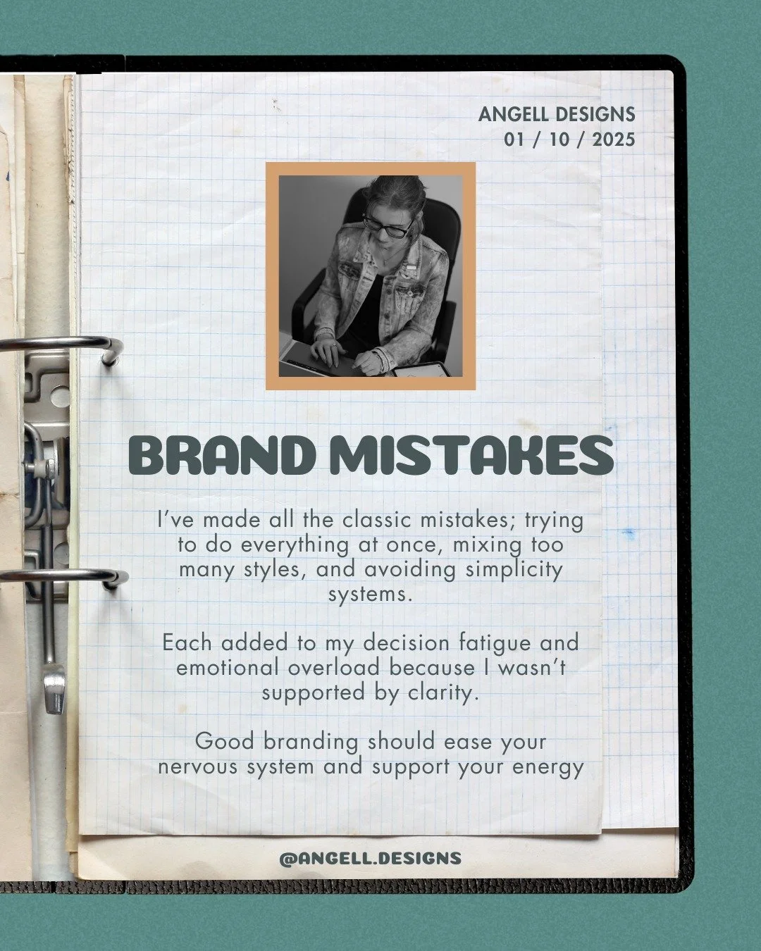 Branding shouldn&rsquo;t feel like a stress spiral &mdash; but for a long time, it absolutely did for me.

When I first started running my business while navigating disability and mental illness, design felt overwhelming because I was unknowingly mak