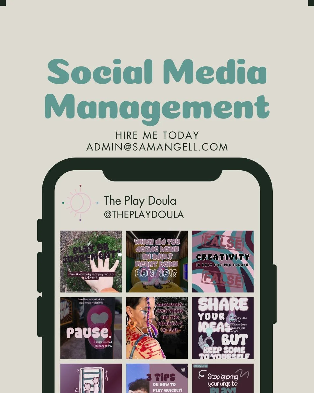 Ever wondered what actually happens when you hire me for **social media management**?

It&rsquo;s more than posting graphics or throwing content into the void. It&rsquo;s a full, grounding partnership designed to bring clarity, consistency, and ease 