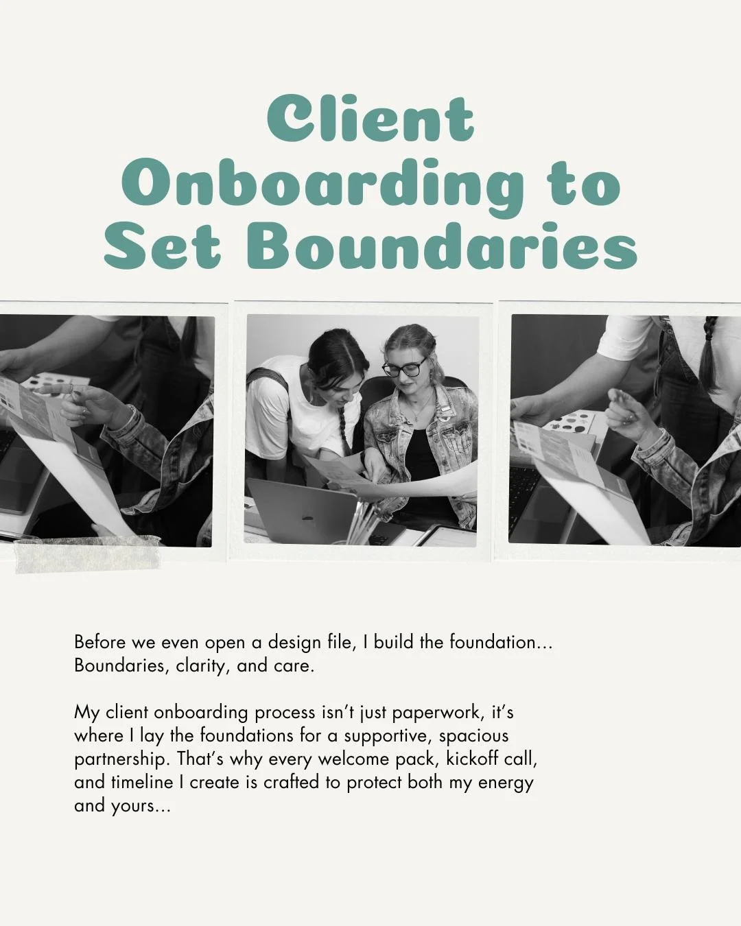 Client onboarding isn&rsquo;t just admin for me&hellip; It&rsquo;s an act of care. It&rsquo;s where I set clear, healthy boundaries so both my clients and I can feel safe, supported, and grounded from the very beginning. Inside my welcome pack and ki