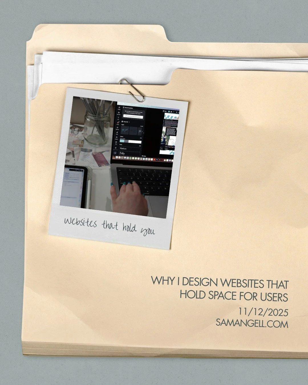 Some websites hit you like a sensory avalanche. Flashing colours, twelve menus, a wall of text, twenty things screaming for attention at once. I don&rsquo;t design like that. I *can&rsquo;t* design like that. 

Living with chronic illness, neurodiver