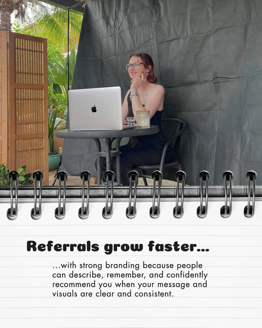 Referrals don&rsquo;t grow faster because you ask louder.

They grow faster because people feel safe recommending you.

I&rsquo;m Sam, a branding a web designer working with health and wellness businesses, and in these spaces trust is everything. Peo