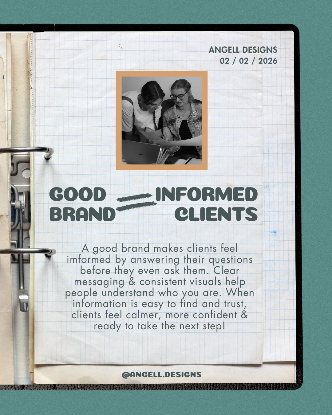Your brand should always make people feel informed, not lost.

I&rsquo;m Sam, a brand and web designer who works with health and wellness businesses to create accessible and sustainable brands. Confusion is one of the fastest ways a brand unintention