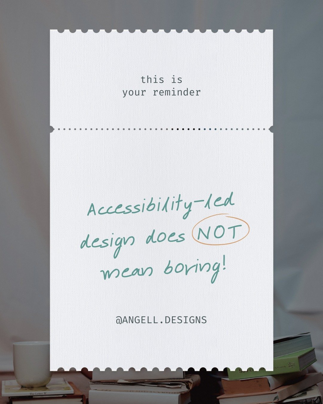 Accessibility-led design does NOT mean boring.

It means considered.

I&rsquo;m Sam, a brand designer and expert. One of the biggest misconceptions I see in design is that accessibility strips creativity away. In reality though, it sharpens it. When 