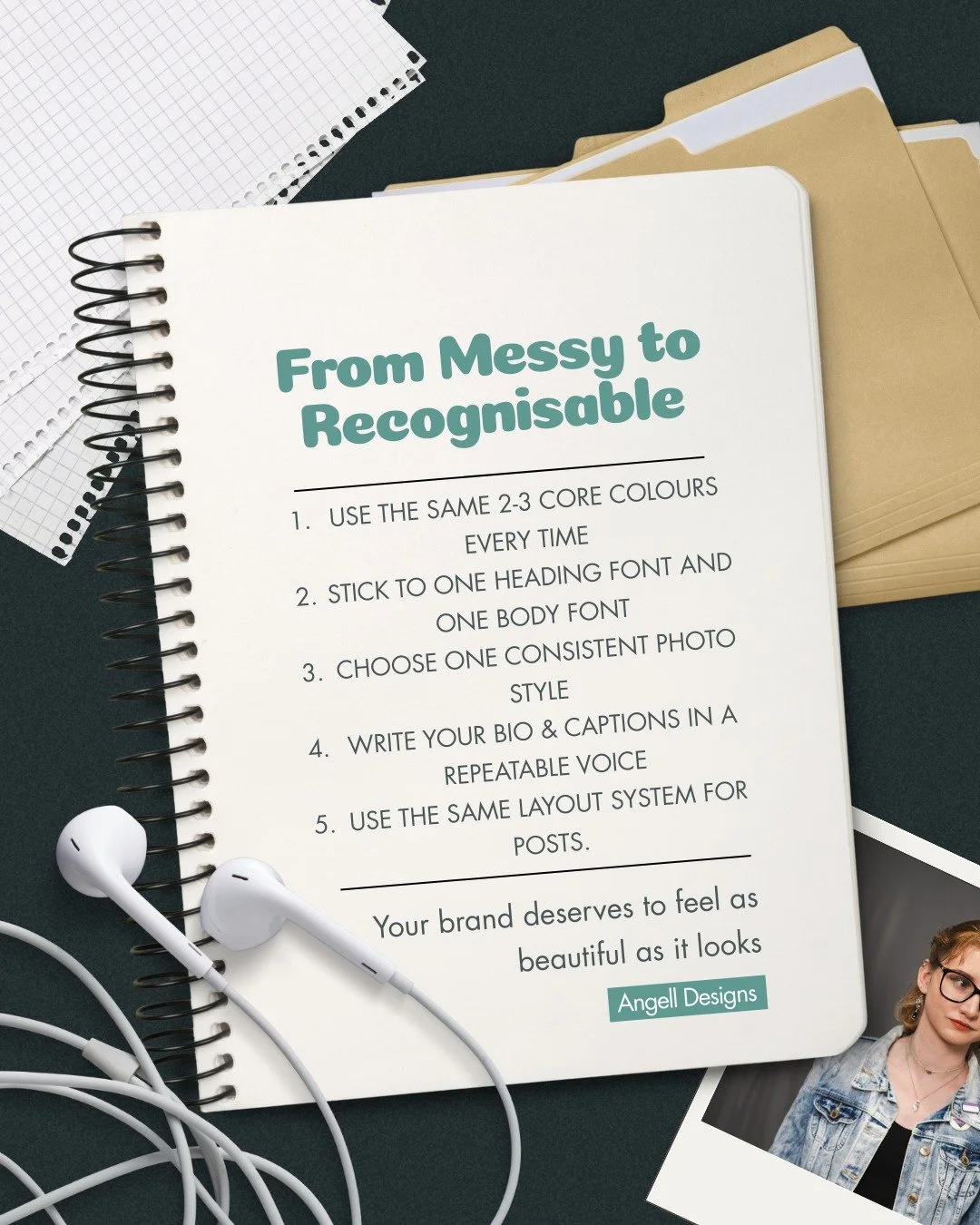 Going from messy to recognisable branding changes everything especially how it feels to show up.

I&rsquo;m Sam (they/them), a branding and strategy designer who works with health and wellness businesses to create recognisable brands. One of the bigg