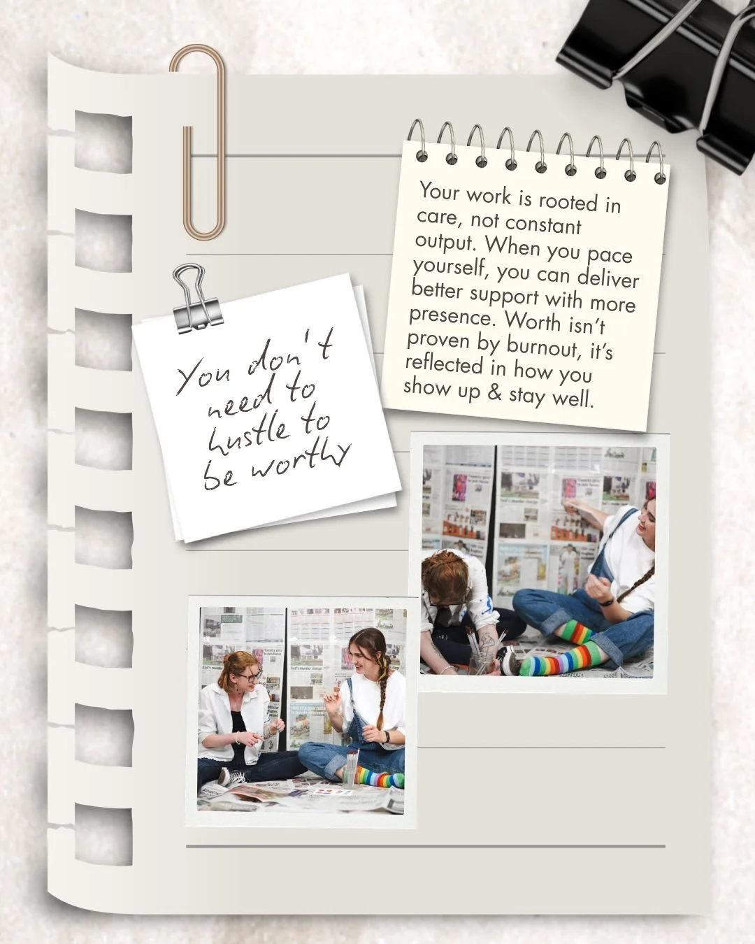 You don&rsquo;t need to hustle to be worthy. Not to be worthy of business, worthy of clients, or even worthy of yourself! Hustle culture just sells that lie really (REALLY) well like a subscription you accidentally agreed to in 2009 and now you can&r