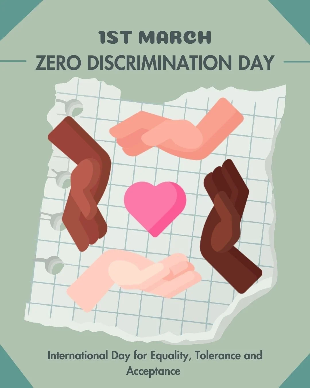 Zero Discrimination Day is a reminer that people aren't problems to be fixed - they're humas to be respected. It's a day to look at the quiet, everyday ways discrimination shows up: in assumptions, in access, in systems that weren't built for everyon