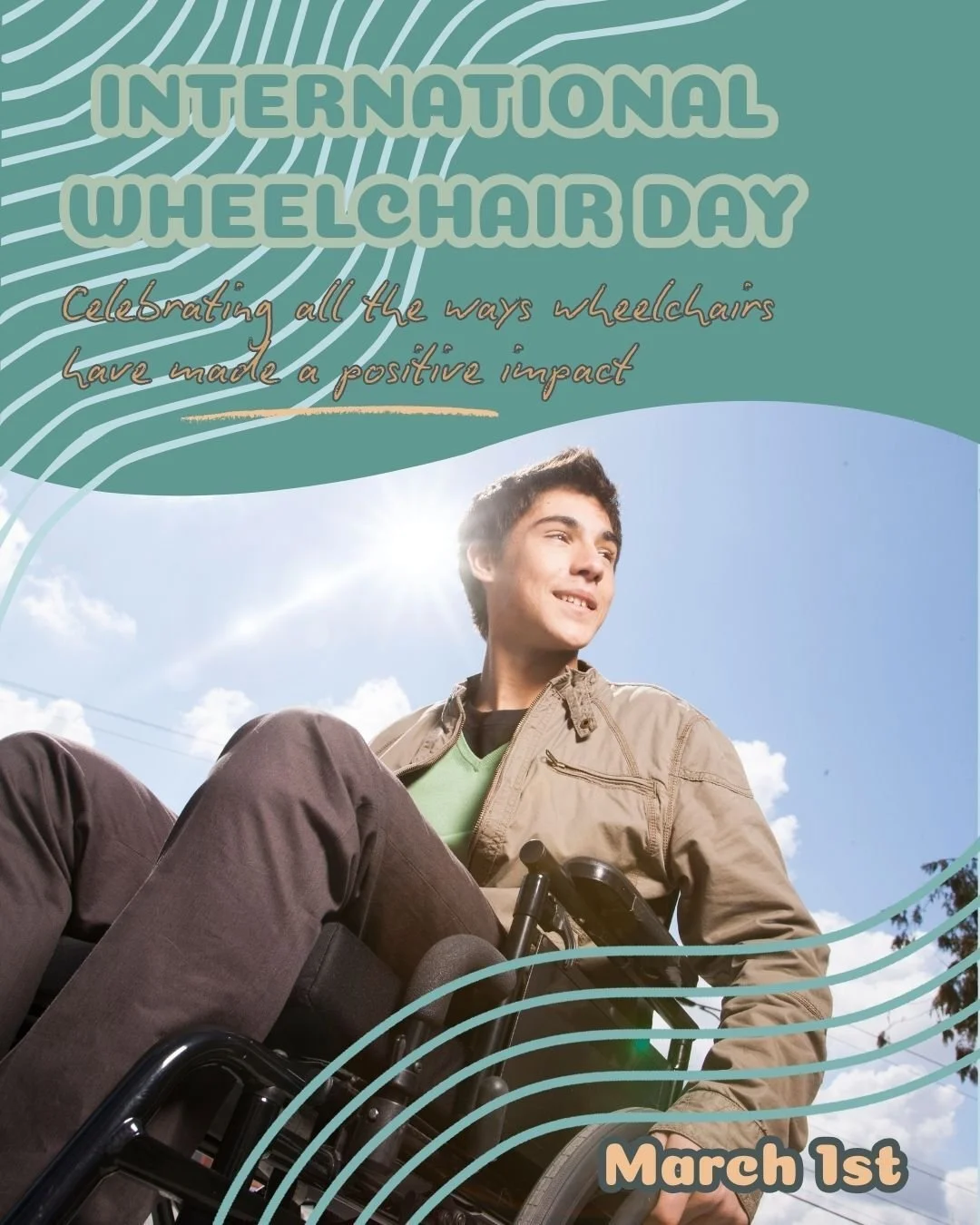 International Wheelchair Day is a reminder that mobility aids arent "giving up" - they're freedom. They're access. They;re the difference between staying home and showing up. And while I don't use a wheelchair, I do use a walking aid, and I