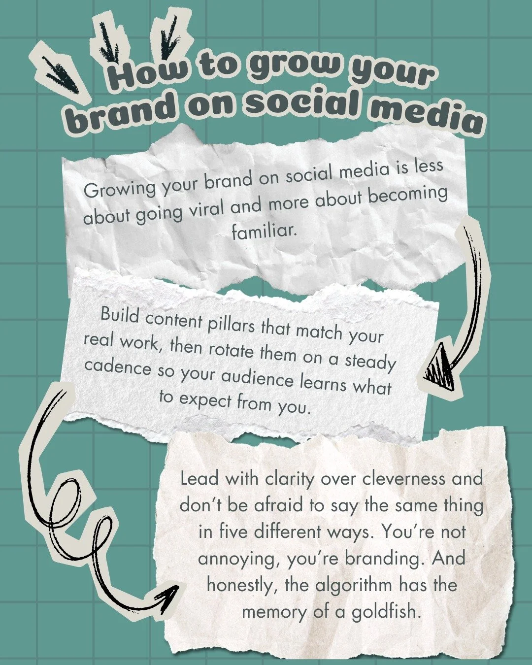 Growing your brand on social media is less about going viral and more about becoming familiar. The goal isn&rsquo;t one lucky hit. It&rsquo;s being recognisable enough that the right people start to trust you without having to think too hard about it