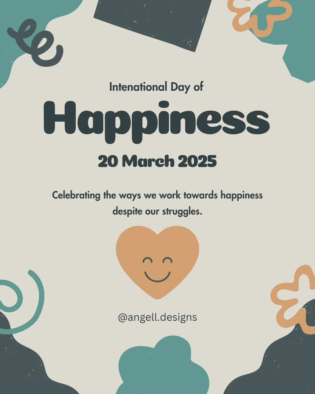 Happy International Day of Happiness

Happiness doesn&rsquo;t always look like fireworks and sunshine for me. Sometimes it&rsquo;s much, much quieter. A good coffee, a soft day, an unclenched nervous system, or a moment of laughter that comes out of 