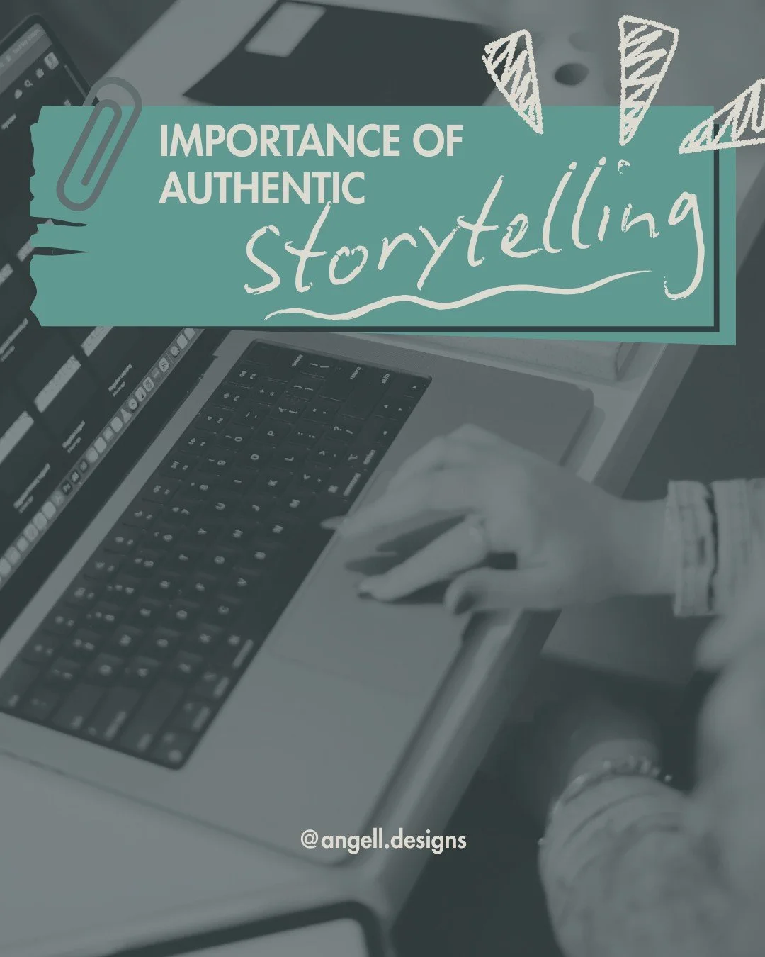 Authentic storytelling matters because it&rsquo;s how your audience stops seeing you as another list of services and starts seeing you as a person they can trust.

I&rsquo;m Sam (they/them), a branding specialist and designer helping health and welln