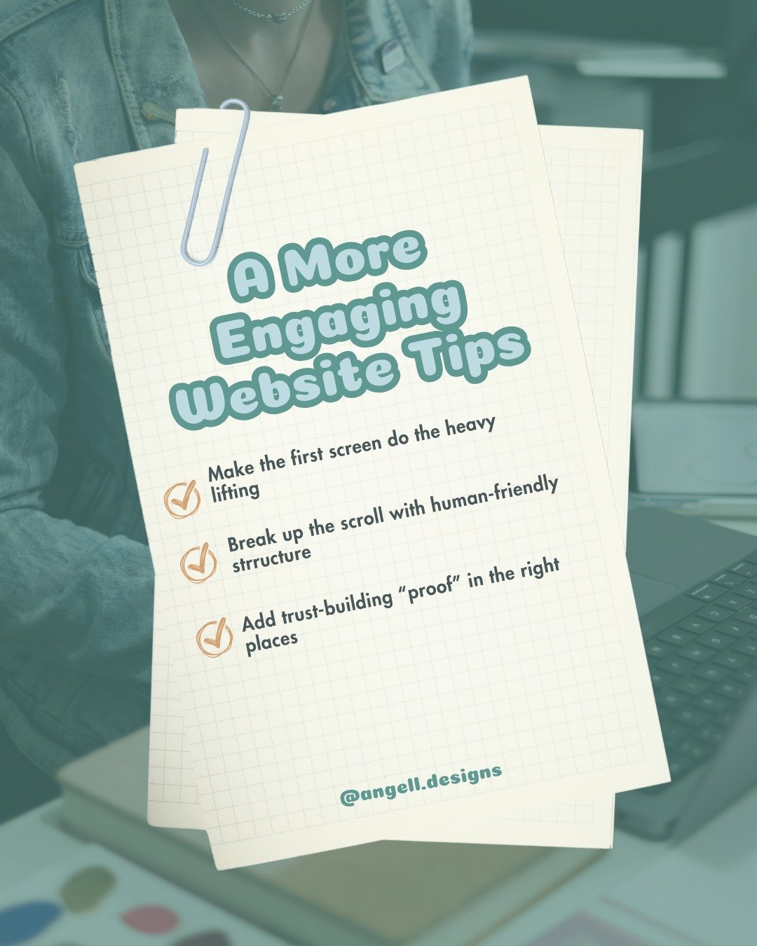 Three quick tips to make your website more engaging (without turning it into a circus!)

I&rsquo;m Sam (they/them), a branding specialist and designer working with health and wellness professionals build human-centred websites that feel cam, clear, a