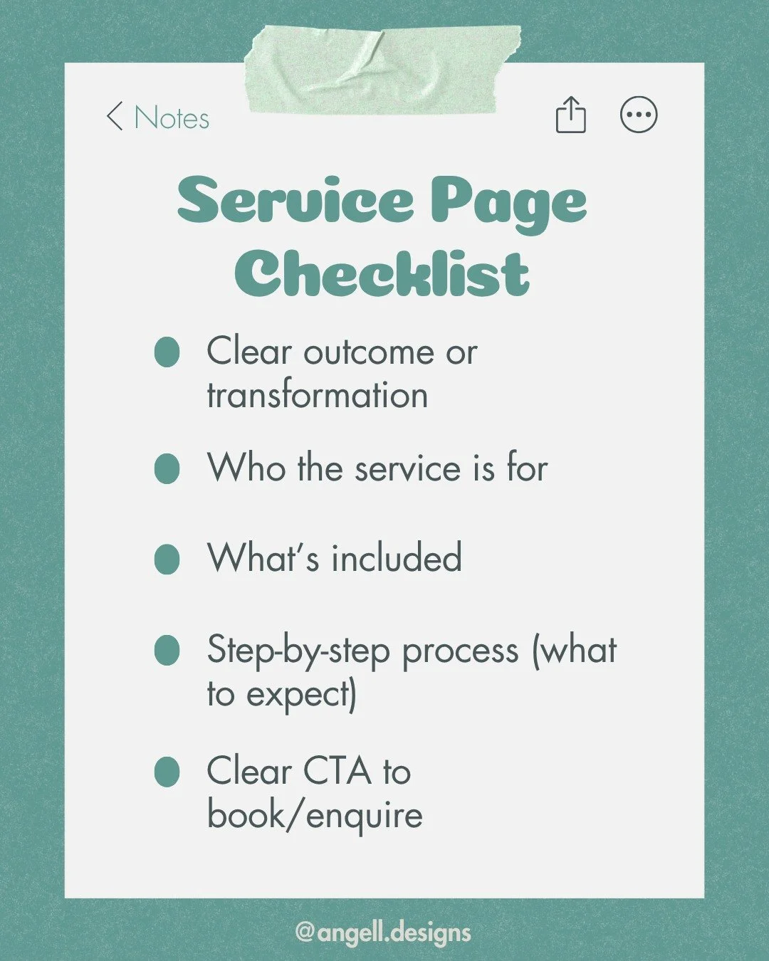 If your service page is basically &ldquo;here&rsquo;s my vibe, please DM me,&rdquo; you&rsquo;re making people work way too hard to book you. A good service page should feel like a clear, calm guide. It answers the questions your future client is alr