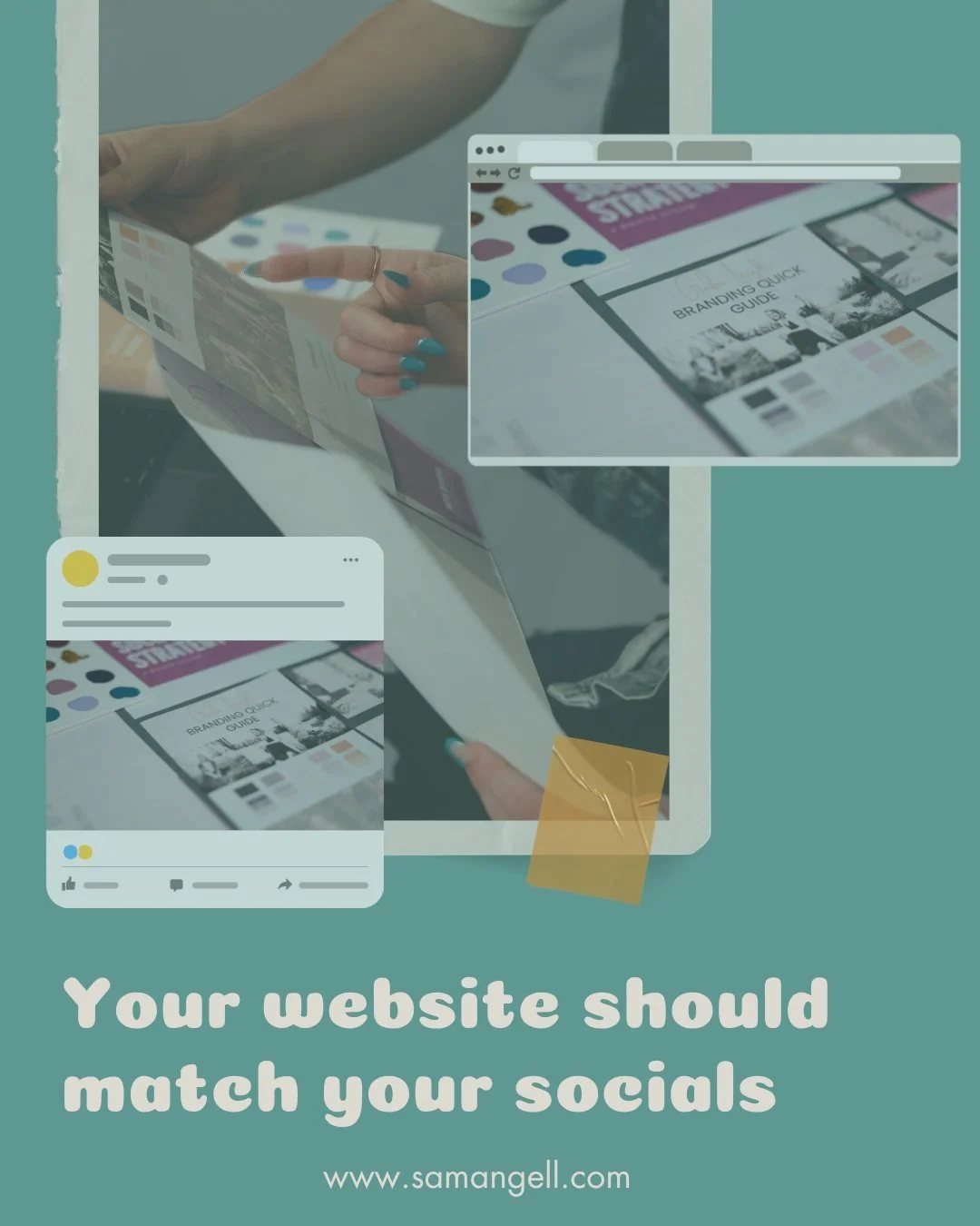 If your socials feel warm, clear, and confident&hellip; but your website feels like it was built in 2006 by a different person, that mismatch costs a whole lot of trust. Your website and socials should match because they&rsquo;re part of the same cli