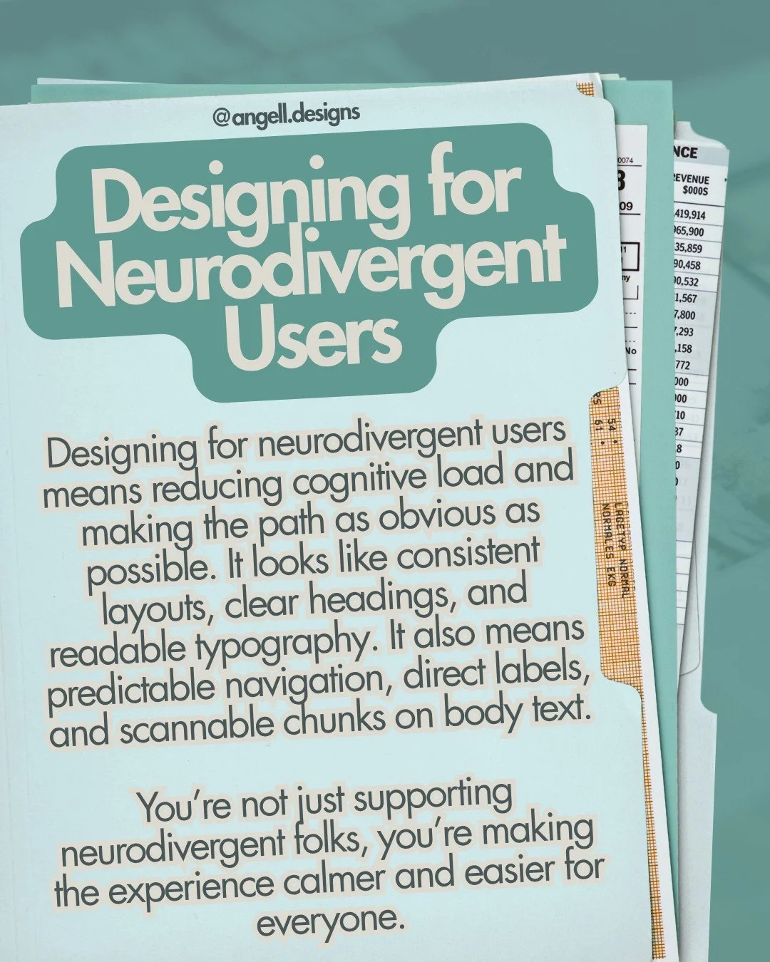 Designing for neurodivergent users isn&rsquo;t (or shouldn&rsquo;t be a niche add-on. It&rsquo;s designing for real humans with real brains. It&rsquo;s recognising that people experience information differently, and your website or socials content sh