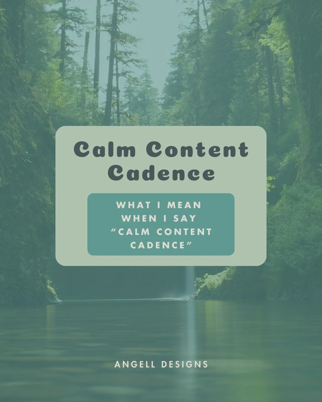 A calm content cadence is the antidote to &ldquo;post every day or your business will perish.&rdquo; It&rsquo;s a sustainable rhythm that keeps you visible and trustworthy without turning your nervous system into a melted candle.

A calm cadence mean