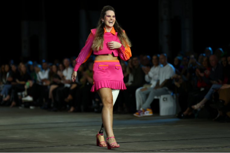 Afterpay Australian Fashion Week runway (Image from Hui-Miller, 2022)