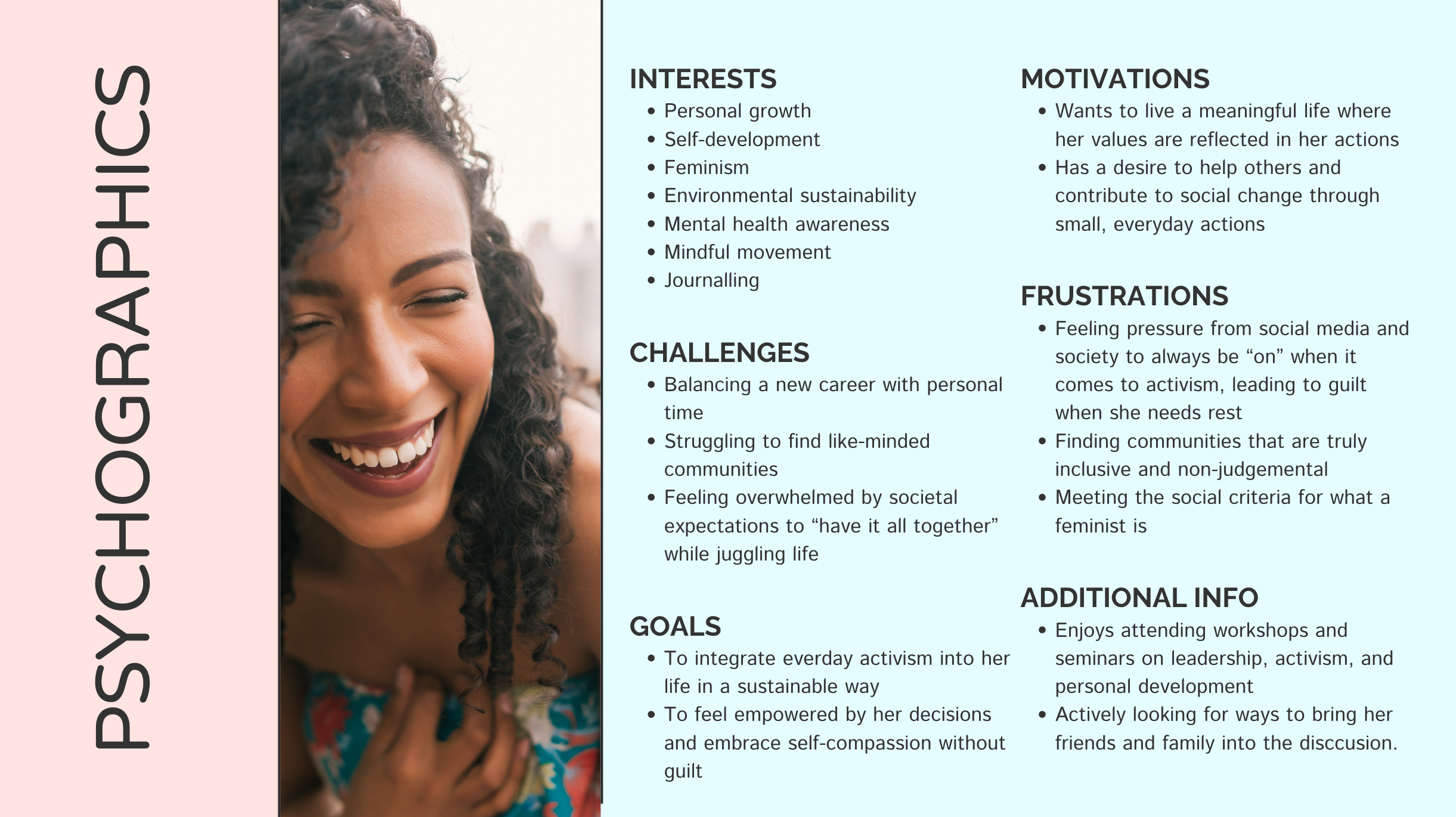 A primary audience psychographics page for Hopeful World's branding guideline with the title "Brand Guidelines"