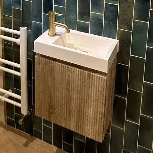 Vanity unit and basin from Scudo