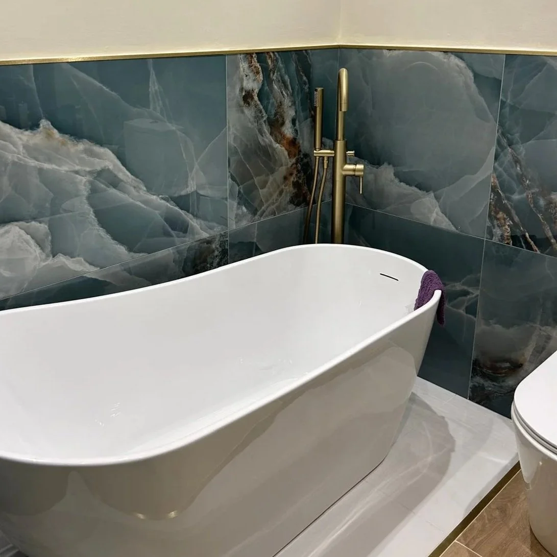 Al-Murad tiles in onyx green