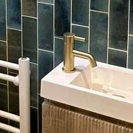 Brass vanity tap by Scudo
