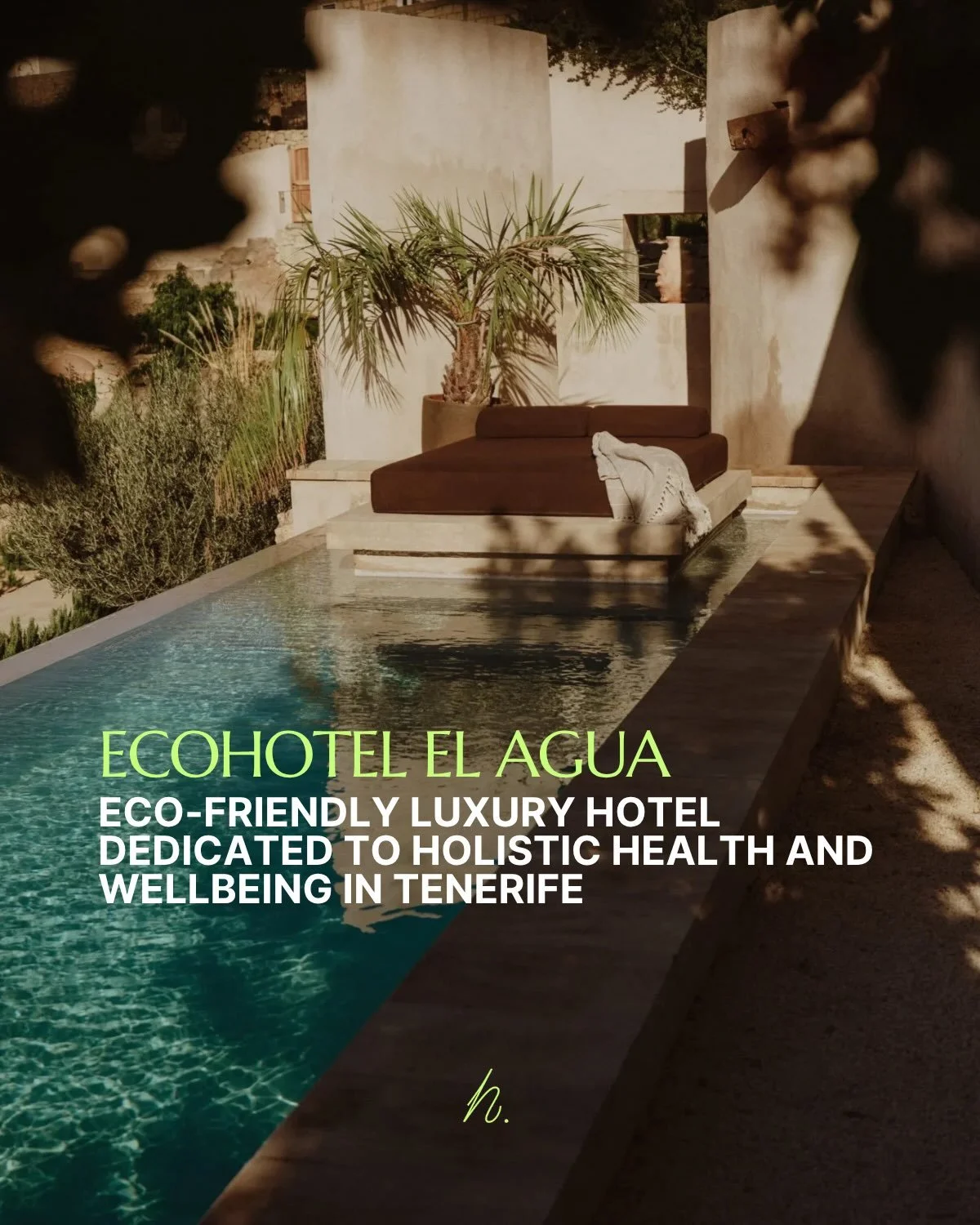 ECOHOTEL EL AGUA, TENERIFE 🌿

In the historic village of Arico el Nuevo, in the south of Tenerife, @ecohotel_el_agua brings together design, nature and a holistic approach to wellbeing.

Founded by Anthony Picq, the hotel offers several programmes c