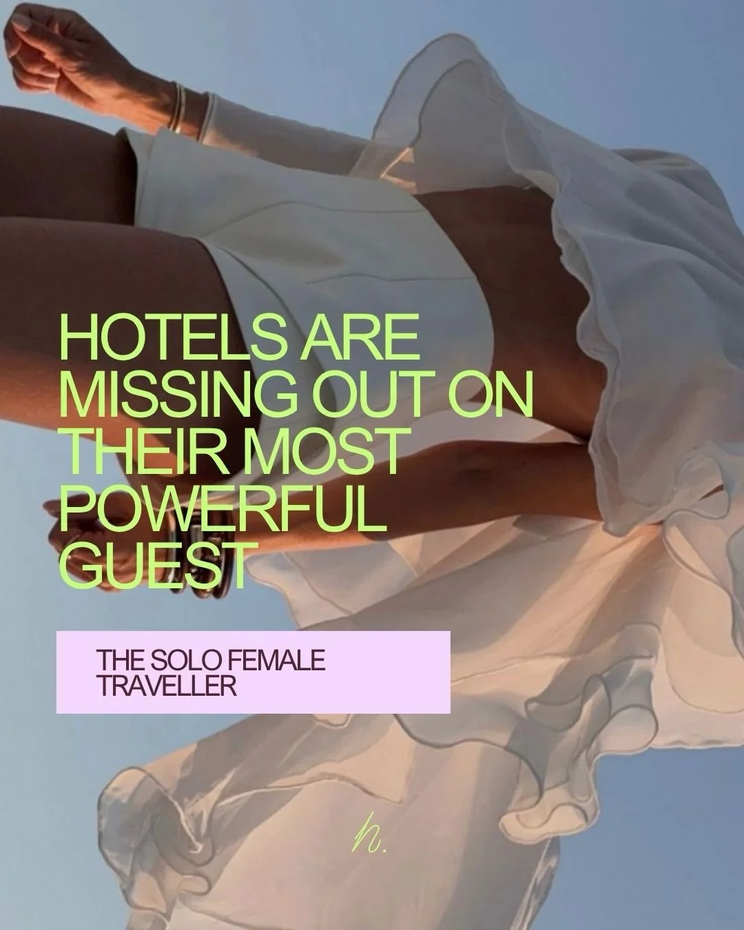 Hotels are missing out on their most powerful guest. The woman travelling alone ✨

And I&rsquo;m one of them.

Every time I travel solo, I notice the same thing: so much of the hotel experience is still designed for two.

The room.
The breakfast.
The