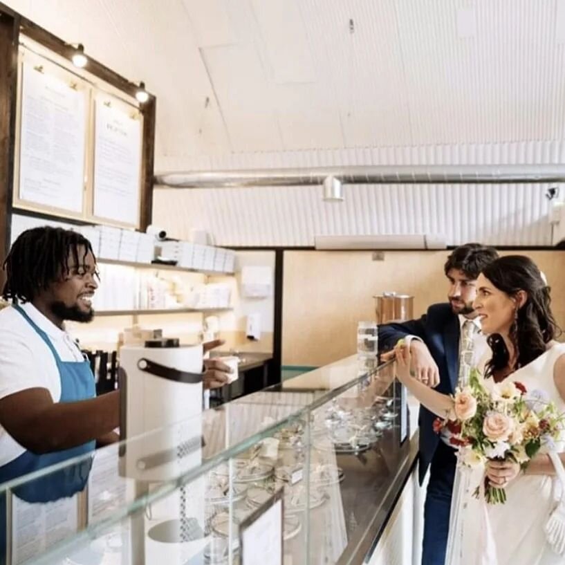 We love a good wedding followed by ice cream! 💍