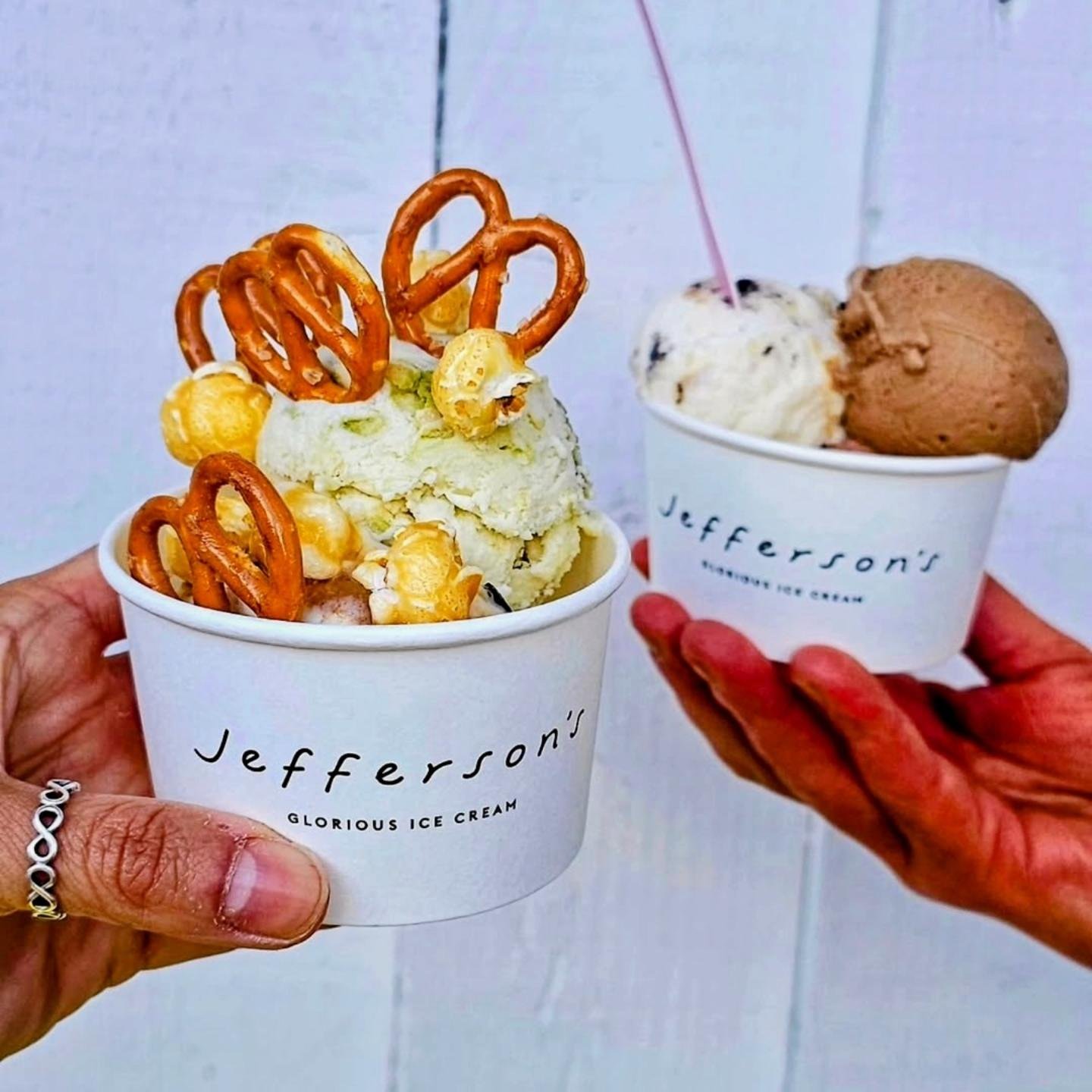 🔥🔥 Heatwave heros 🔥🔥 
.
.
Choose your fighter! Are you Brookies and Cream? Mint Choc Chip or Tahini Pistachio Rice Krispies?!
.
.
Keeping you cool all afternoon 🧊
.
.
Thanks to @nickichanlam for the 🍨inspo 📸
.
.
#heatwave #balham #IceCreamLove