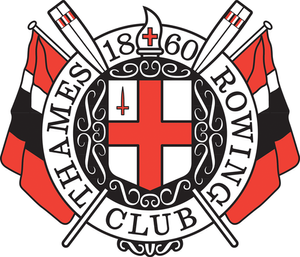 Thames Rowing Club logo, one of Jefferson's Ice Cream wholesale restaurant partners