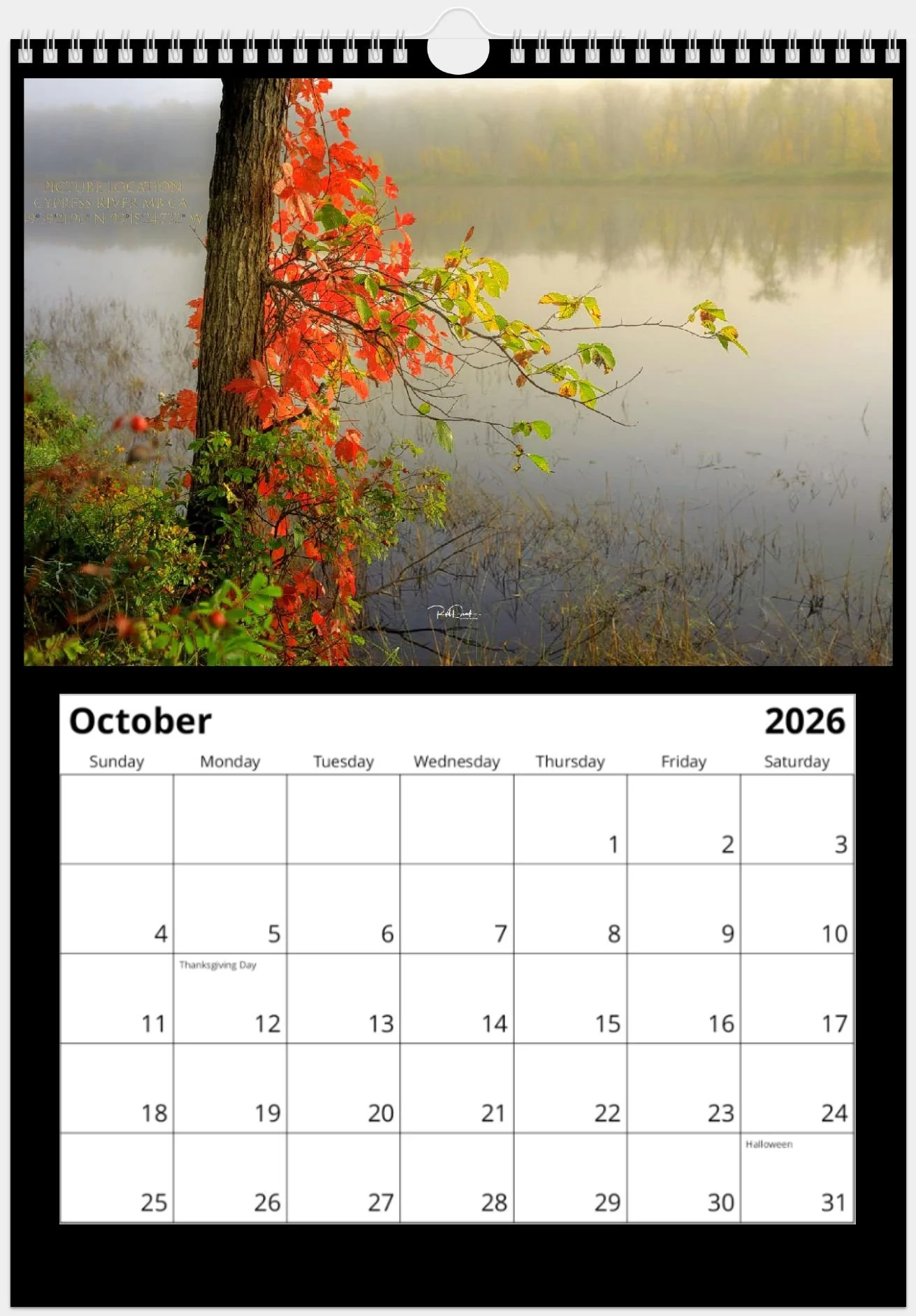 Limited Edition Nature Calendar October 2025.jpeg