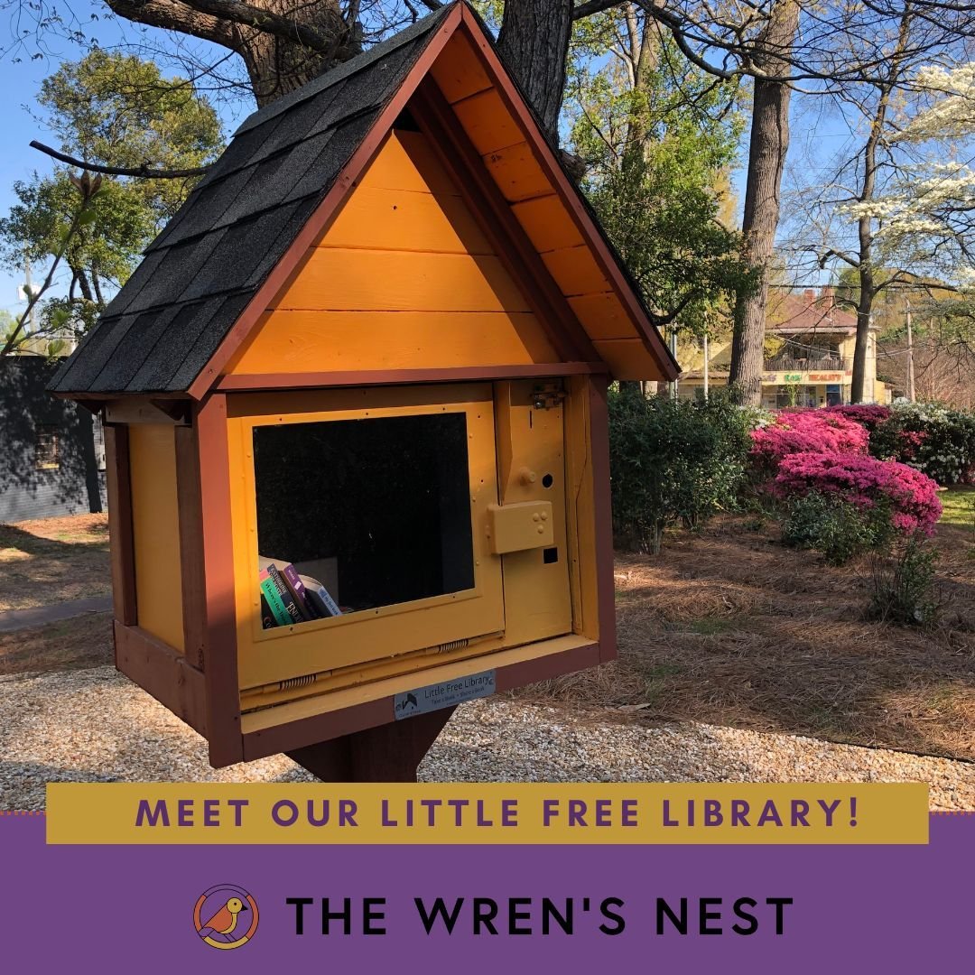 The Wren's Nest proudly introduces the latest addition to our campus: a charming @littlefreelibrary !

Formerly a 1990s-era newspaper box that once distributed copies of The Atlanta Journal-Constitution, it was thoughtfully repurposed by local crafts