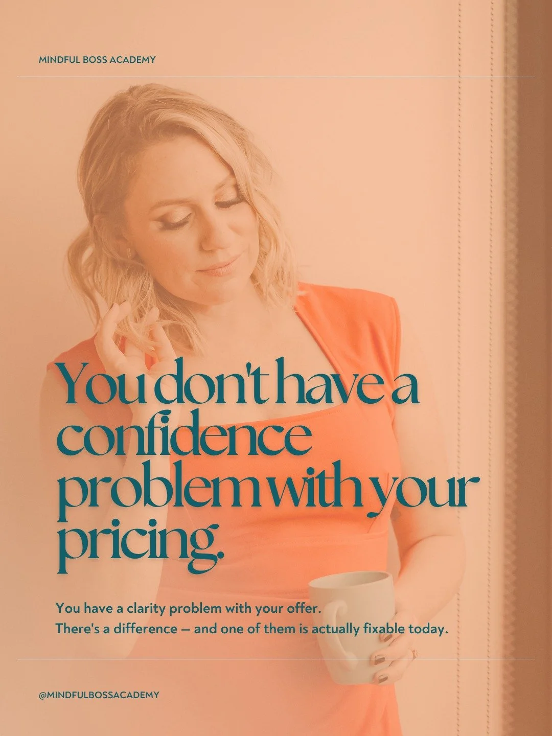 I've watched smart, capable women discount on nearly every sales call. Not because they don't believe in their work, but because when someone asks "so what's the investment?" they feel like they're defending a number they made up.

Here's w