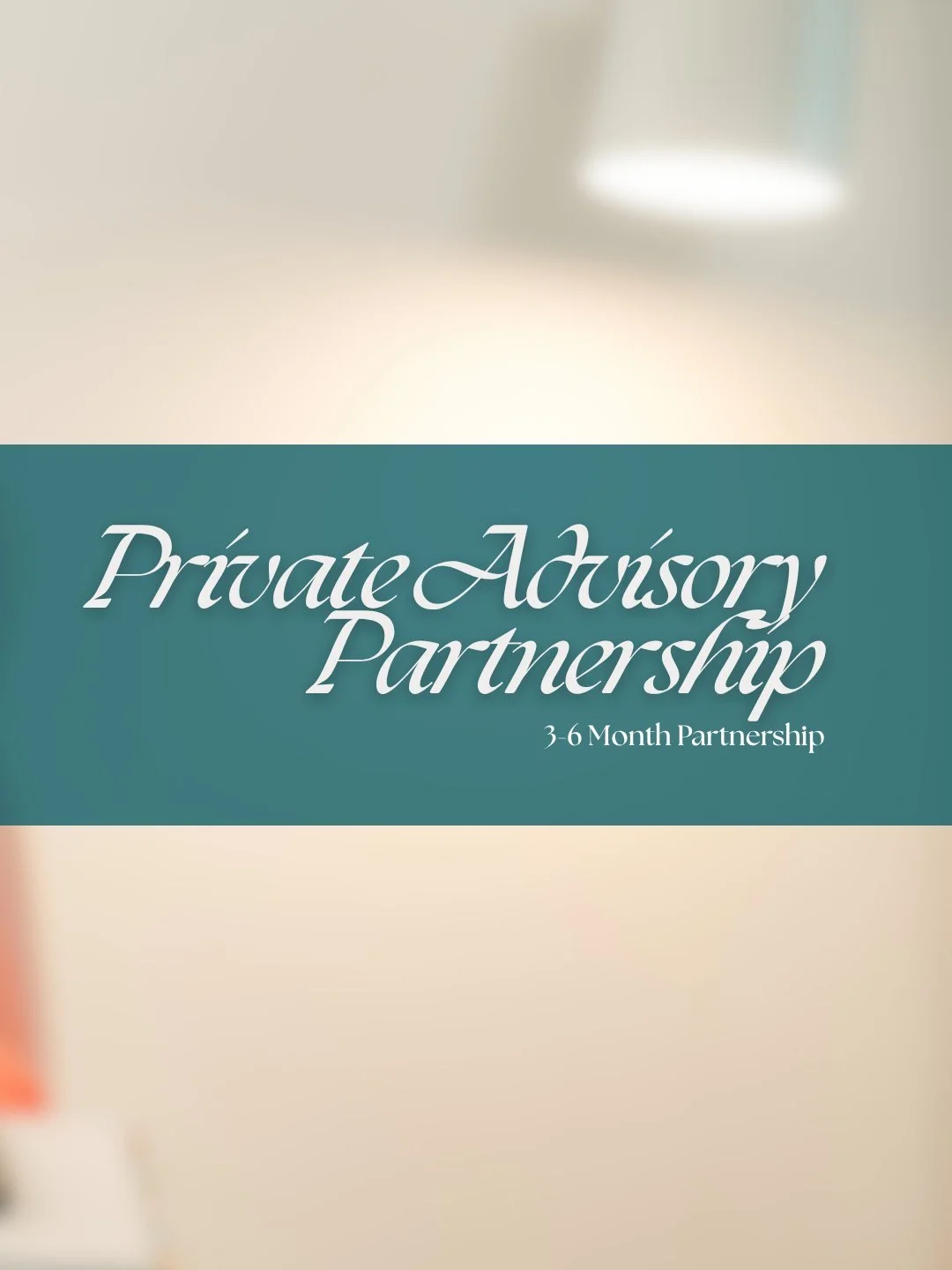 Introducing: the Private Advisory Suite ✨

This is my 1:1 coaching opportunity for women leading businesses that require deeper strategic support, structure, and decision-making partnership.
 
The Private Advisory Suite will be split into two support