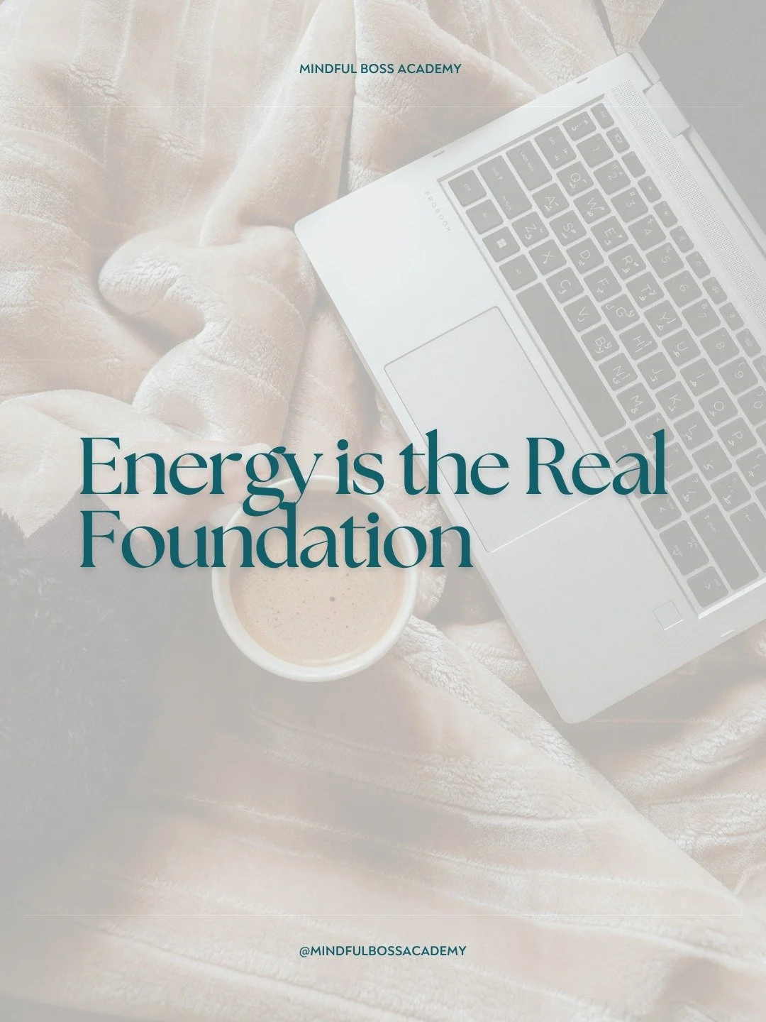 Your business doesn't have a strategy problem.

It has an energy problem.

You can have the best offer, the clearest niche, and a full calendar &mdash; and still feel like you're running on fumes. That's not a hustle badge. That's a warning sign.

Be