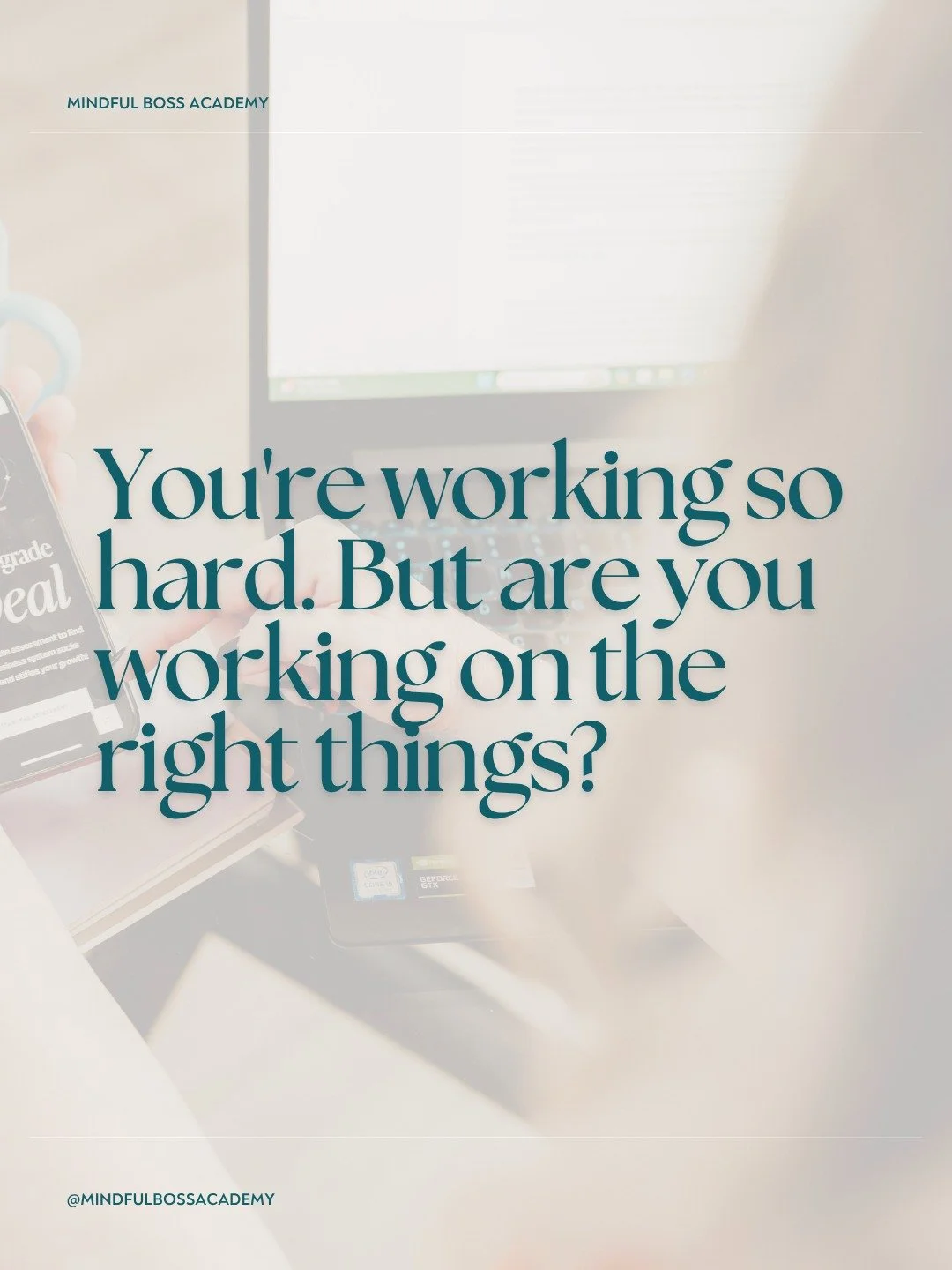 I remember early on when I learned the difference between working ON and working IN my business.

In our day-to-day, it can all seems like the same thing.

However, there's a key difference.

Working IN your business is everything that keeps the ligh